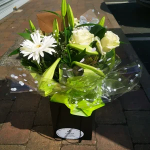 Lily and Rose Bouquet in Water